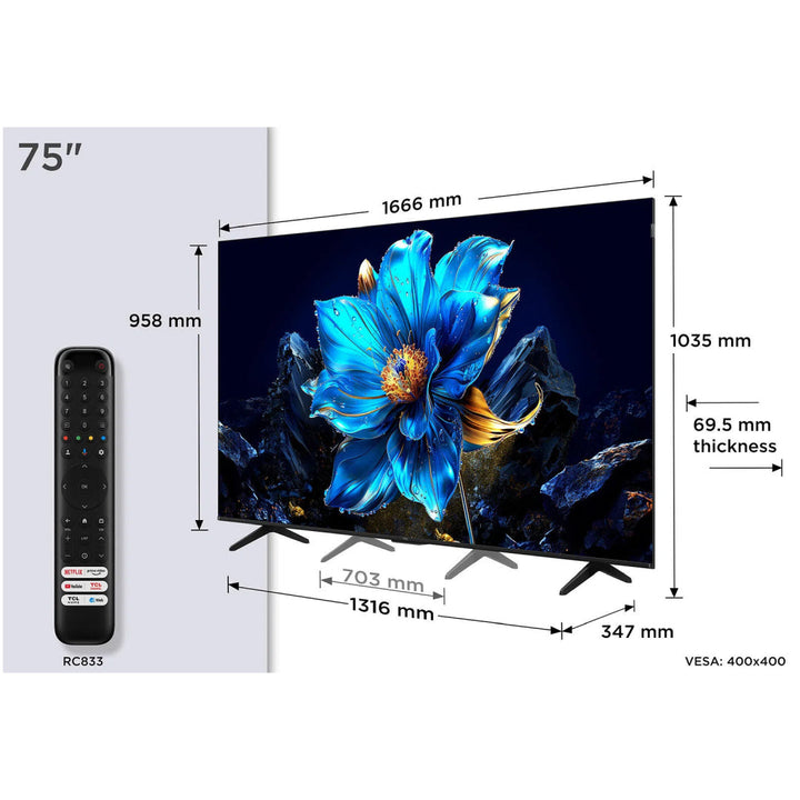 TCL 75 Inch QLED 4K Google TV Dolby Vision – P7K – Abdul Latif