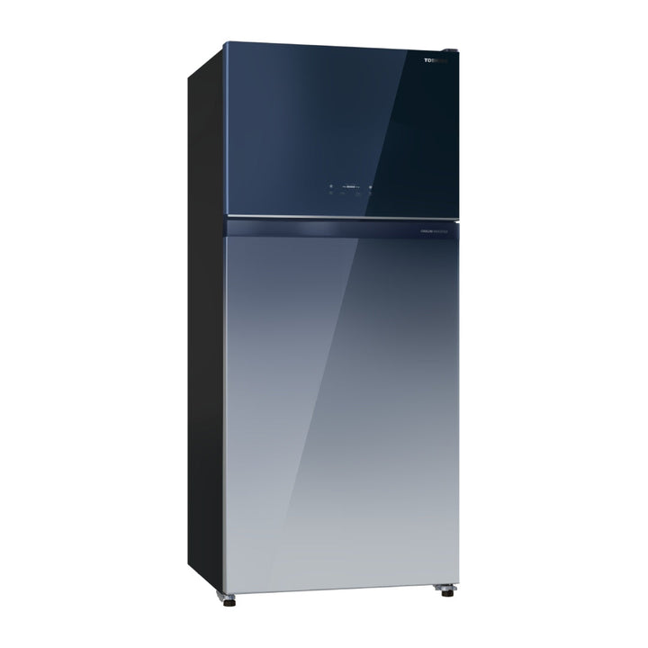 Toshiba Refrigerator 2 Door Glass Inverter LED Touch 608Litres