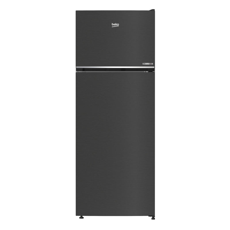 Beko Top Mount Refrigerator 408L 14.5 Cu. Ft Dual Cooling Inverter Dark Inox