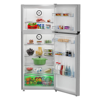Beko Top Mount Refrigerator 367L 13 Cu. Ft Inox