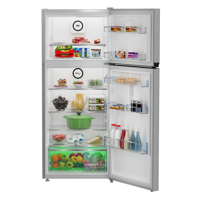 Beko Top Mount Refrigerator 367L 13 Cu. Ft Inox