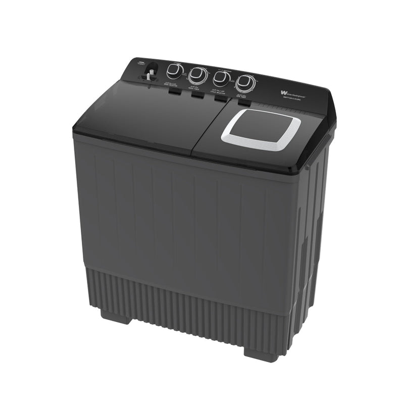 White Westinghouse  Twin Tub Washing Machine 18 Kg Mega Power Button Knobs Black/Grey