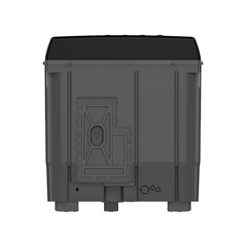 White Westinghouse  Twin Tub Washing Machine 18 Kg Mega Power Button Knobs Black/Grey