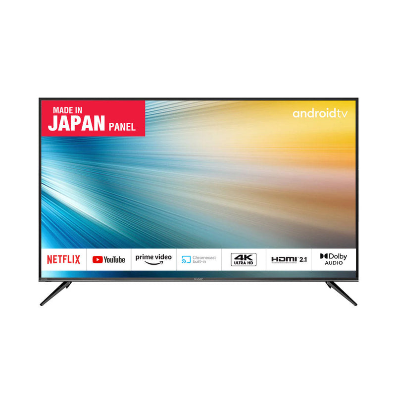 Sharp 70 Inch 4K UHD Smart TV HDR with Android 11 and Dolby Audio