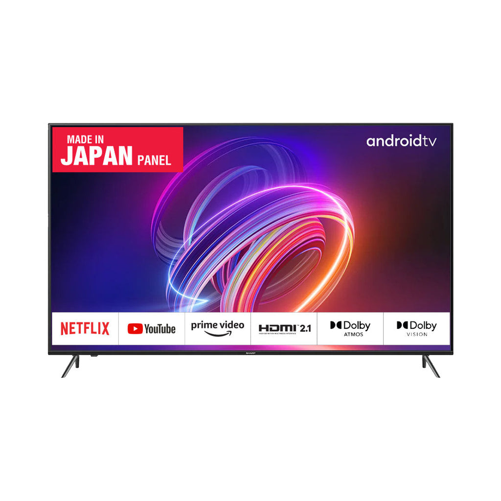 Sharp 75 Inch 4K UHD Smart TV HDR Android 11 with Dolby