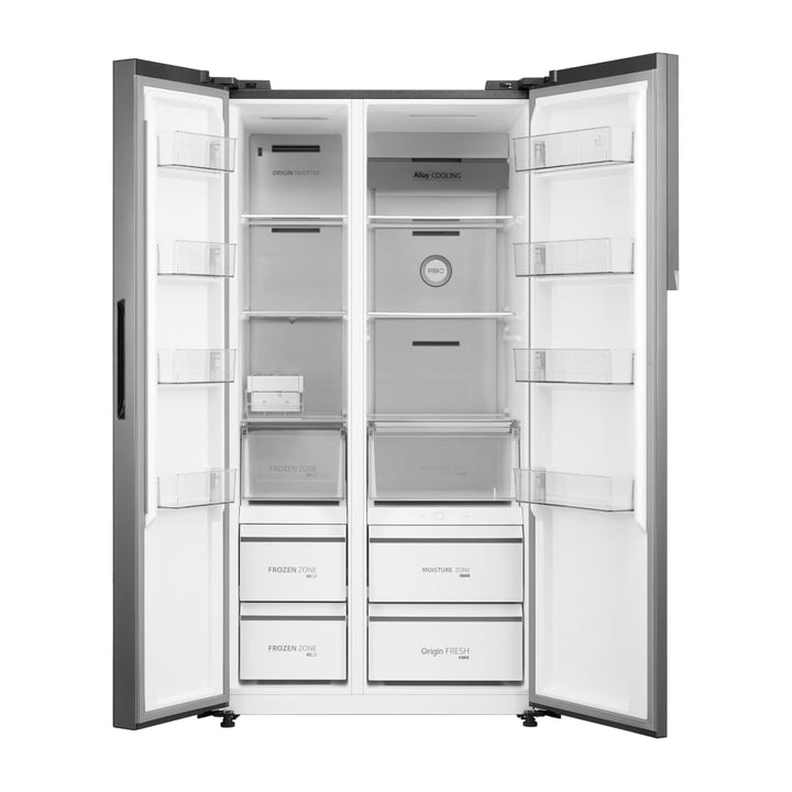 Toshiba Side-by-Side Refrigerator 549L with Dual Inverter Black